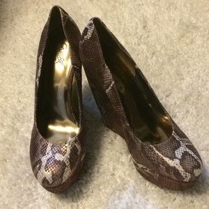 Carlos Santana Snakeskin Platforms